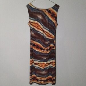 Connected Apparel Autumn Fall Color Dress 6